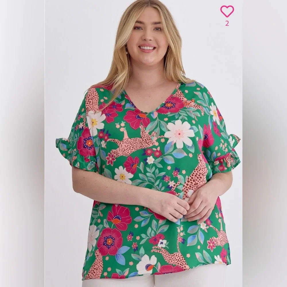 Floral Jungle Top - Picture 1 of 4